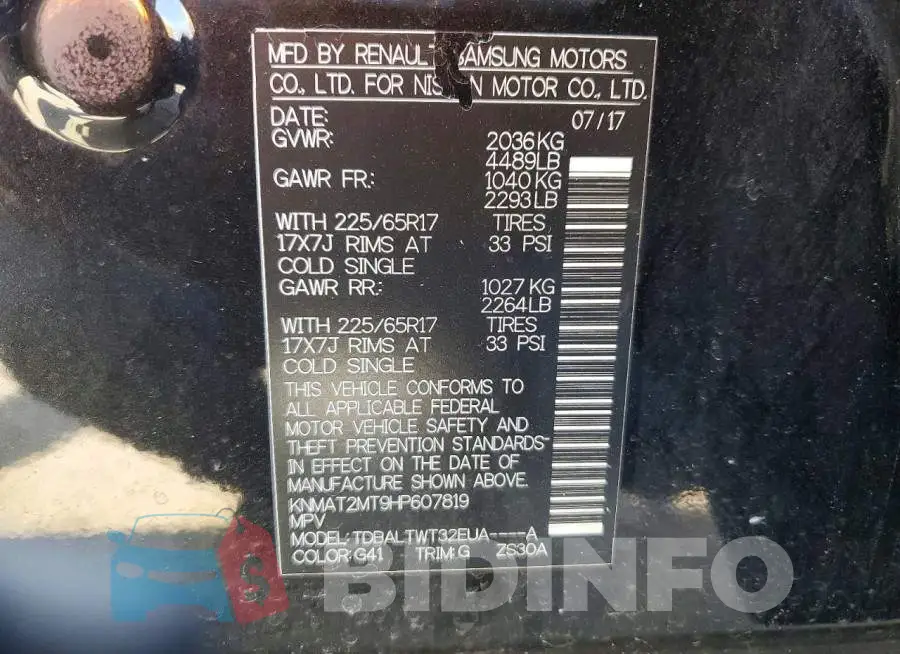 KNMAT2MT9HP607819 Photo# 13