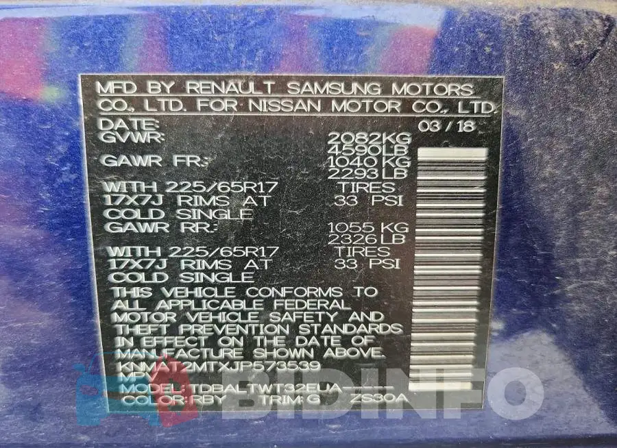 KNMAT2MTXJP573539 Photo# 13