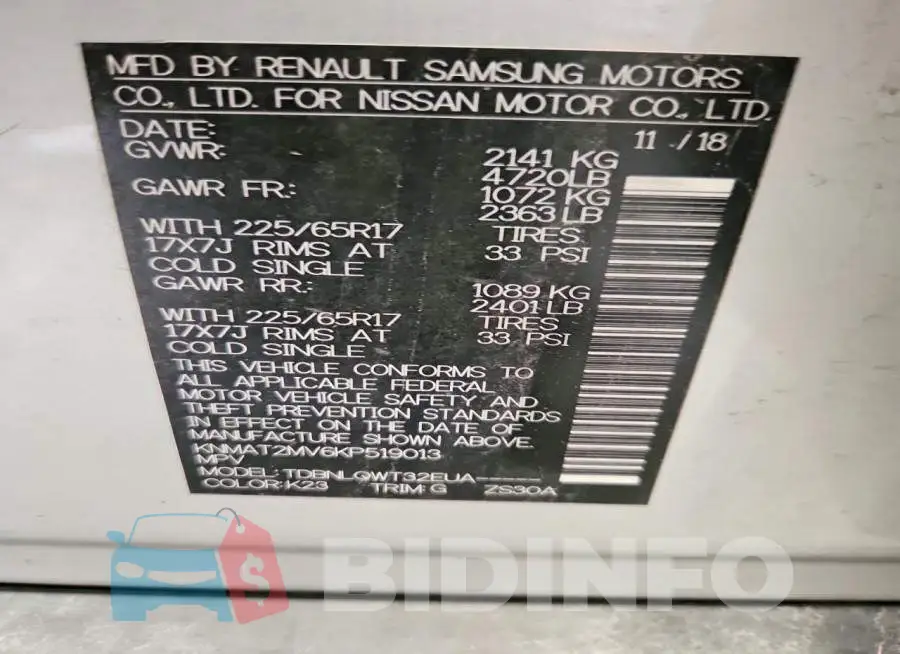 KNMAT2MV6KP519013 Photo# 13