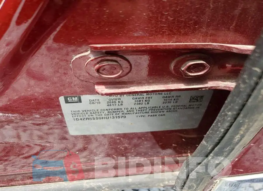 1G4ZR5SS9HU131579 Photo# 12