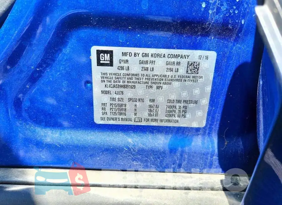 KL4CJASB9HB091620 Photo# 13