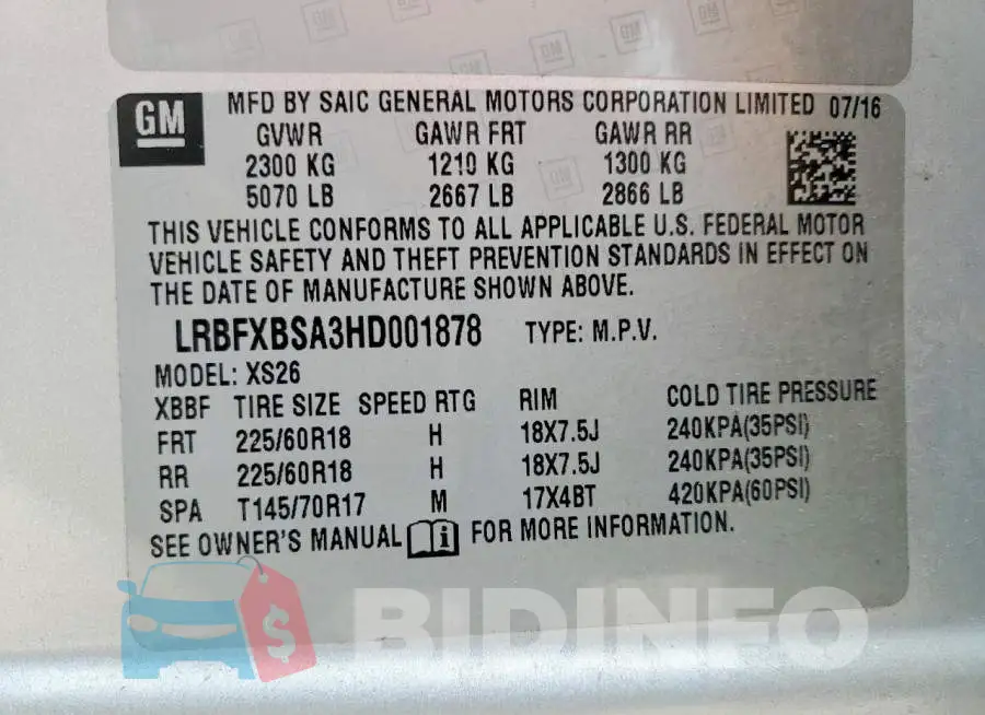 LRBFXBSA3HD001878 Photo# 14