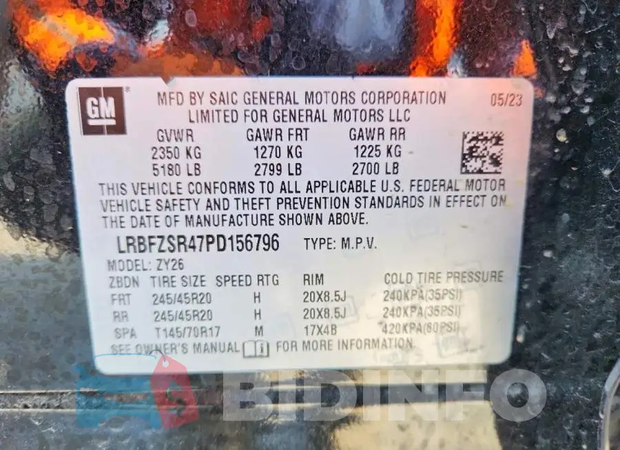 LRBFZSR47PD156796 Photo# 14