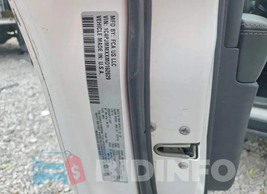 1C4PJMMXXMD162629 Photo# 14
