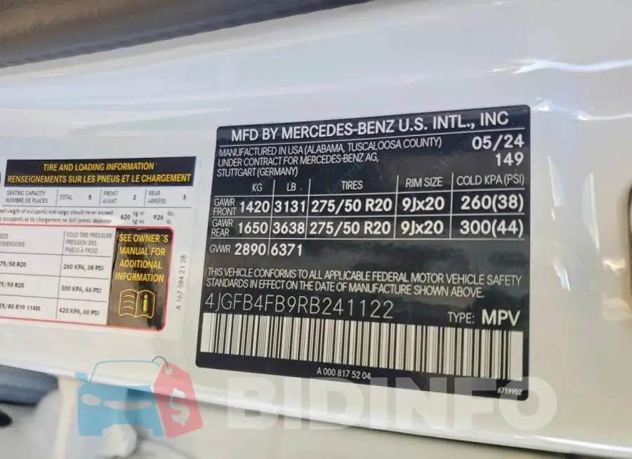 4JGFB4FB9RB241122 Photo# 13