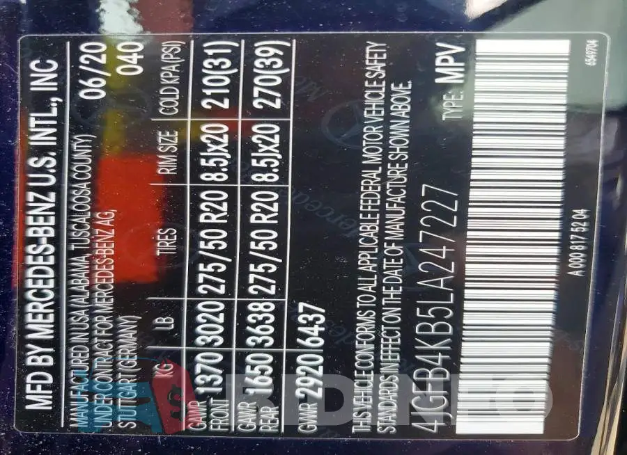 4JGFB4KB5LA247227 Photo# 13