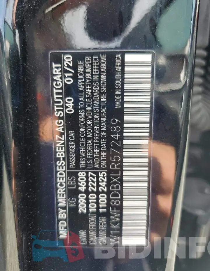 W1KWF8DBXLR572489 Photo# 12