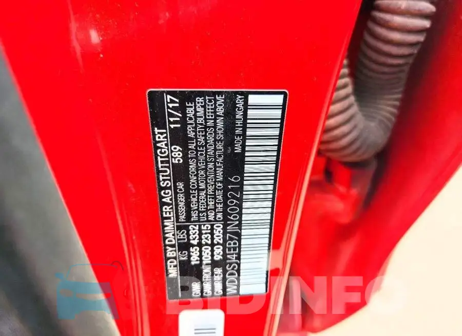 WDDSJ4EB7JN609216 Photo# 12