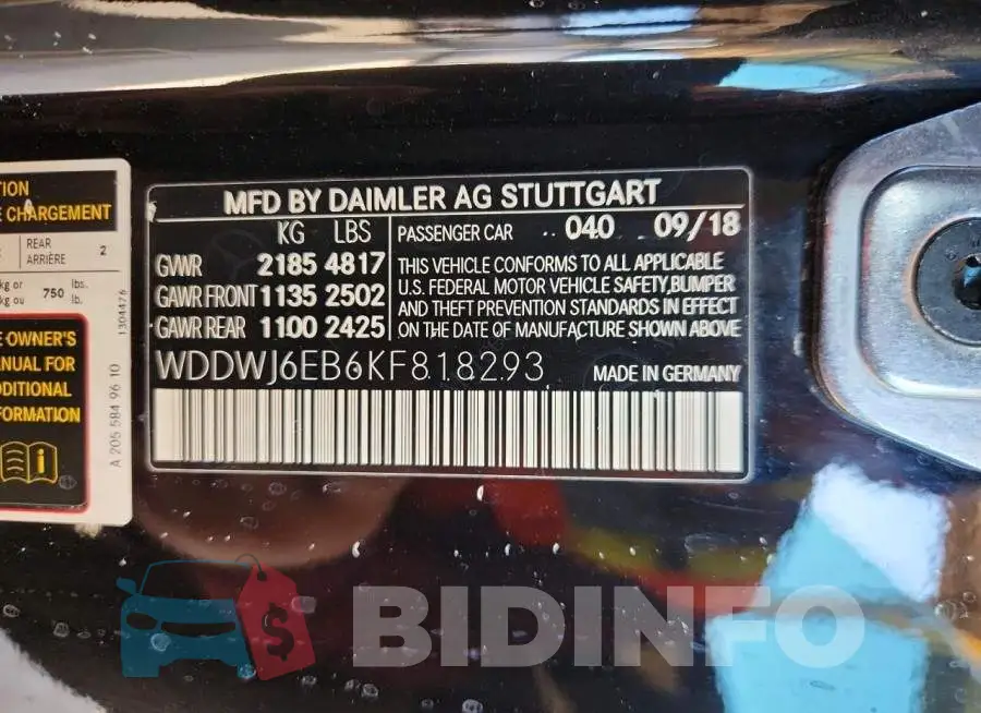 WDDWJ6EB6KF818293 Photo# 12