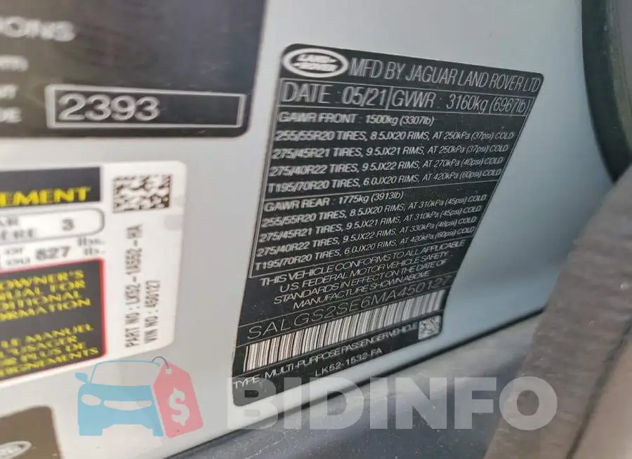 SALGS2SE6MA450127 Photo# 13