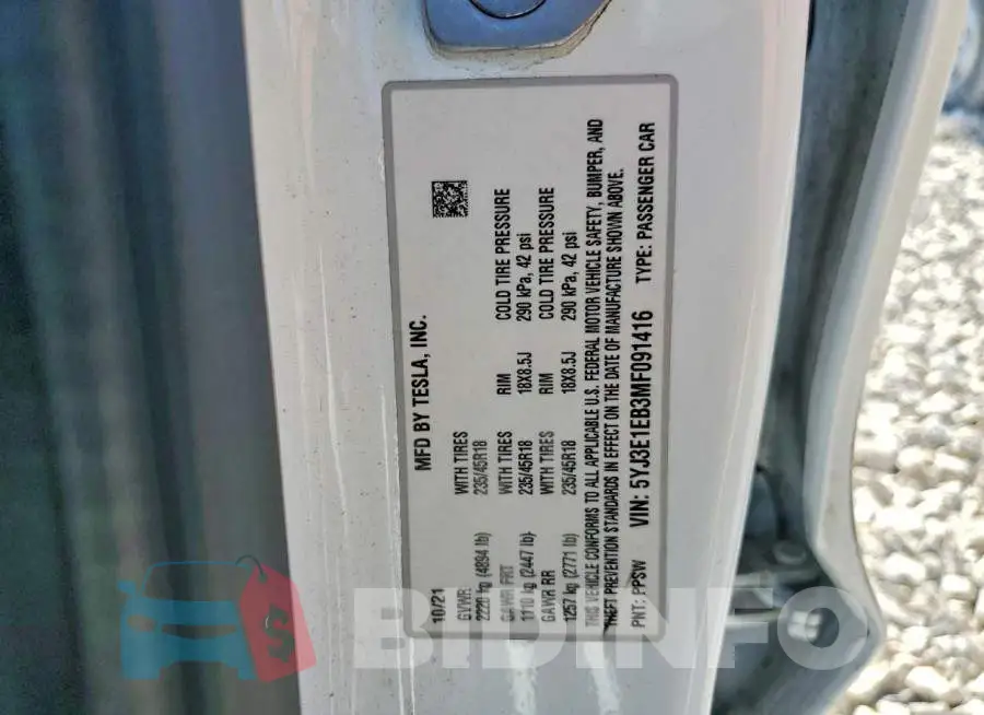 5YJ3E1EB3MF091416 Photo# 13