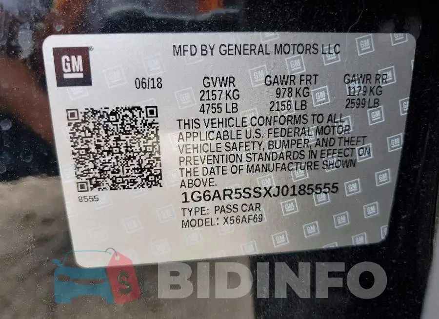 1G6AR5SSXJ0185555 Photo# 13