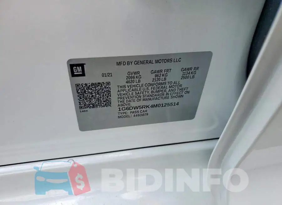 1G6DW5RK4M0125514 Photo# 12
