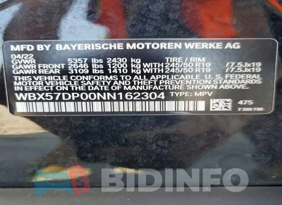 WBX57DP00NN162304 Photo# 13