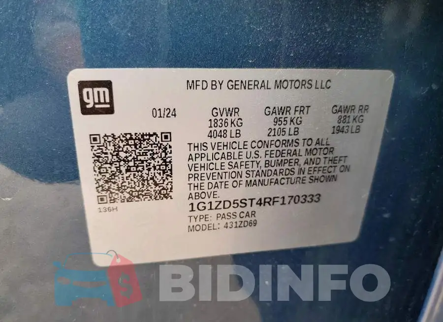 1G1ZD5ST4RF170333 Photo# 13