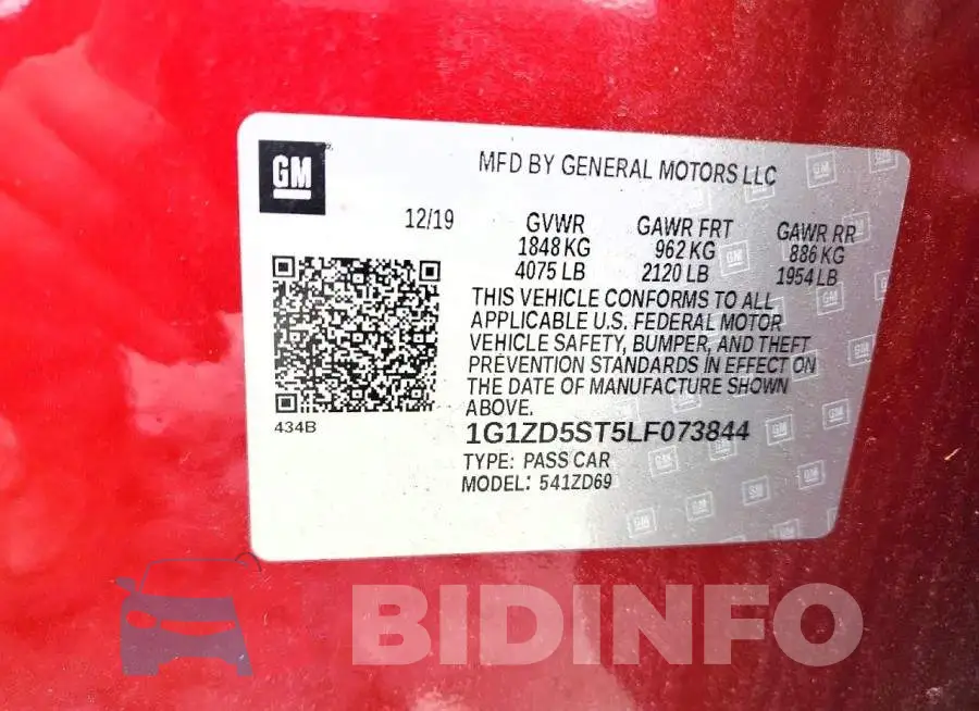 1G1ZD5ST5LF073844 Photo# 12