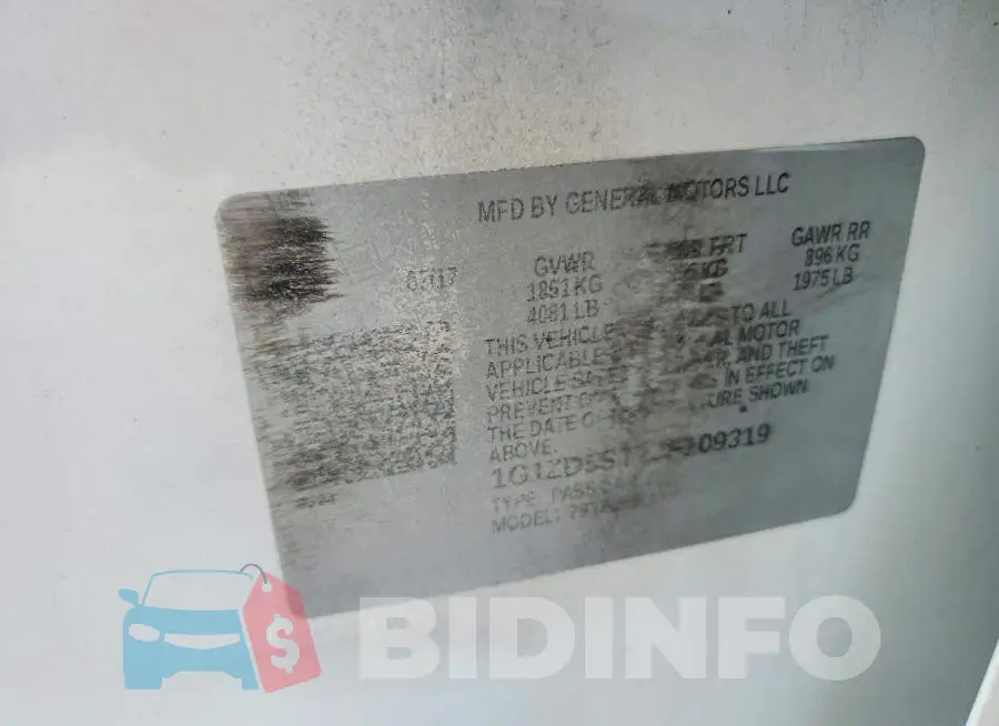 1G1ZD5ST7JF109319 Photo# 12