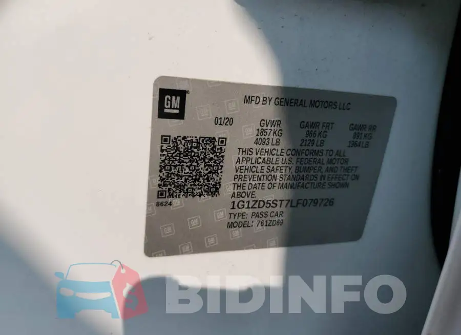 1G1ZD5ST7LF079726 Photo# 12