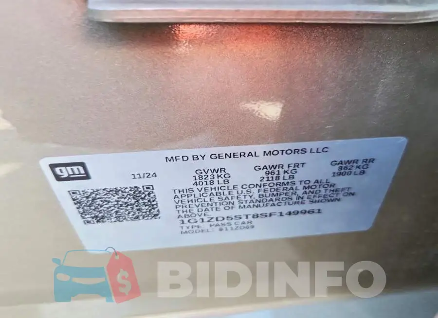 1G1ZD5ST8SF149961 Photo# 12
