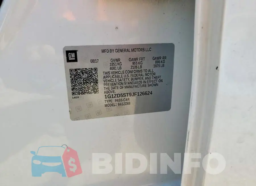 1G1ZD5ST9JF126624 Photo# 12