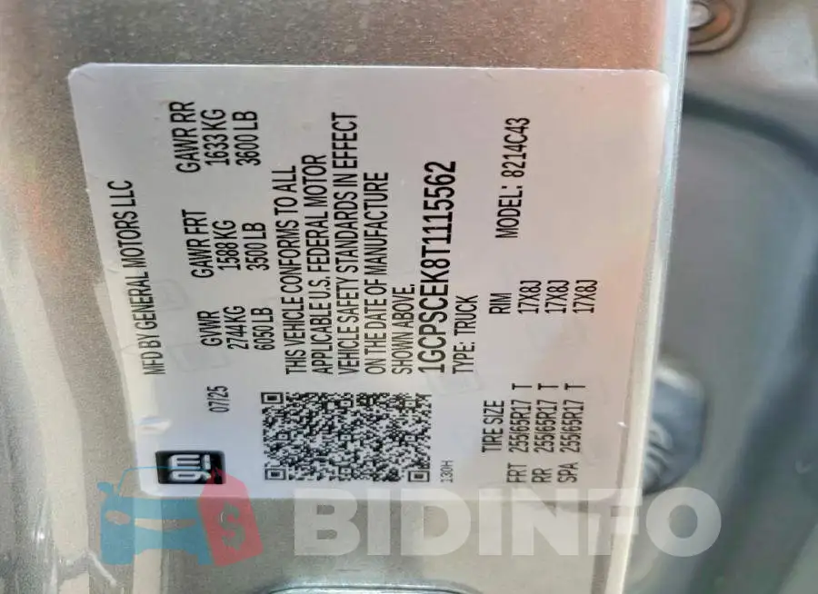 1GCPSCEK8T1115562 Photo# 12