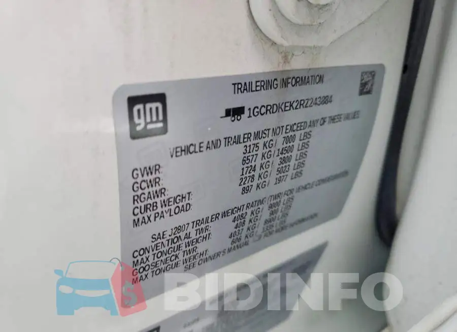 1GCRDKEK2RZ243884 Photo# 13