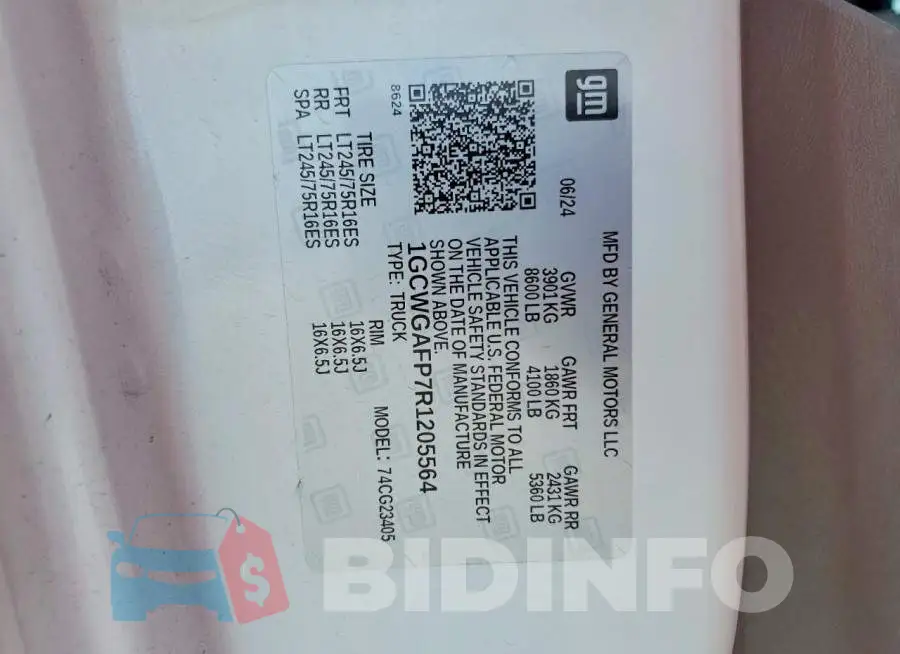 1GCWGAFP7R1205564 Photo# 13