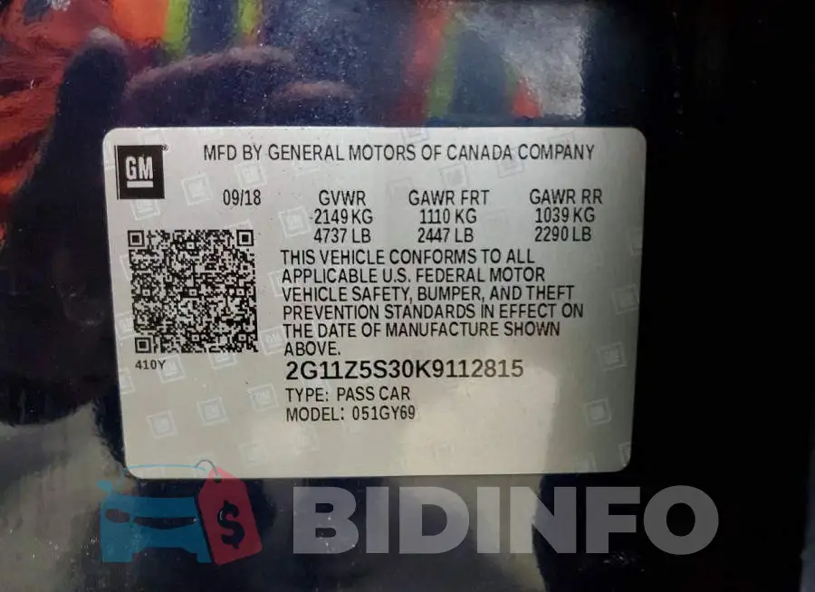 2G11Z5S30K9112815 Photo# 12
