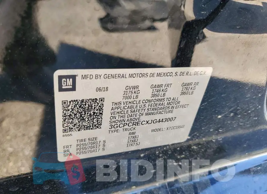 3GCPCRECXJG443007 Photo# 13