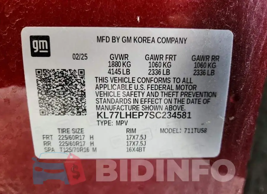 KL77LHEP7SC234581 Photo# 14