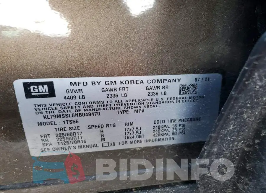 KL79MSSL6NB049470 Photo# 13