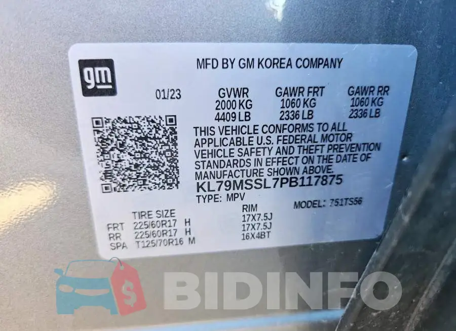 KL79MSSL7PB117875 Photo# 13