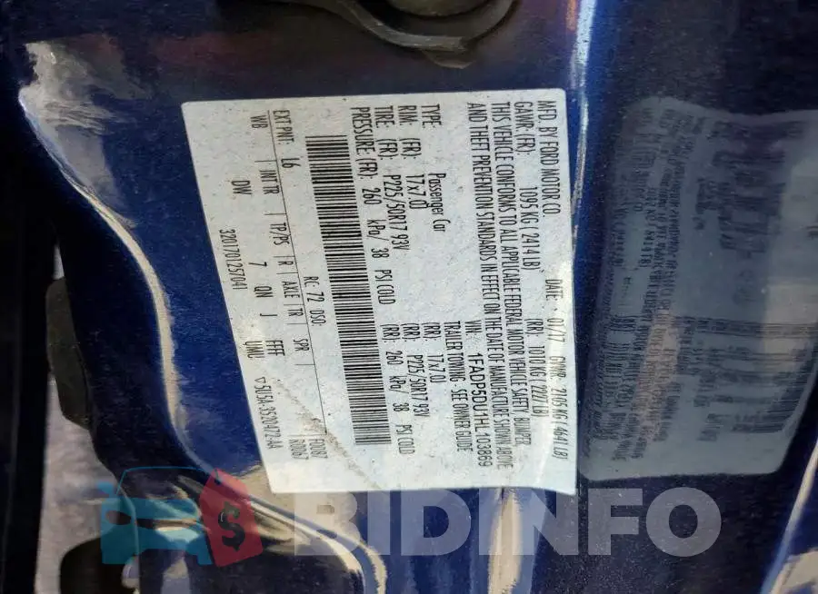 1FADP5DU1HL103869 Photo# 12