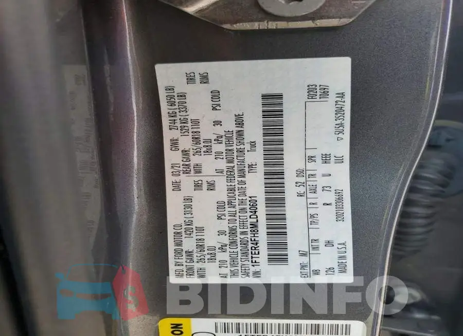 1FTER4FH8MLD40601 Photo# 12
