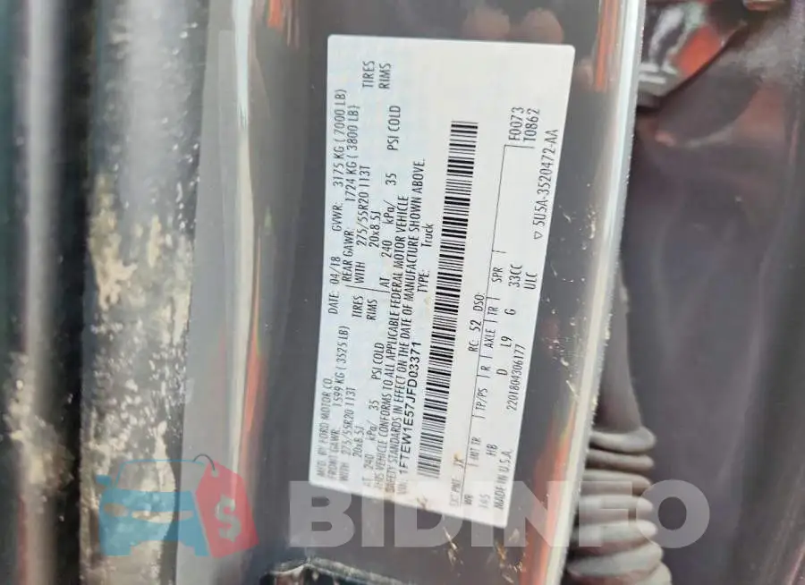 1FTEW1E57JFD03371 Photo# 13