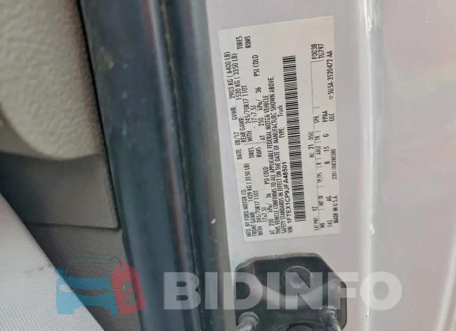 1FTEX1CP9JFA48501 Photo# 12