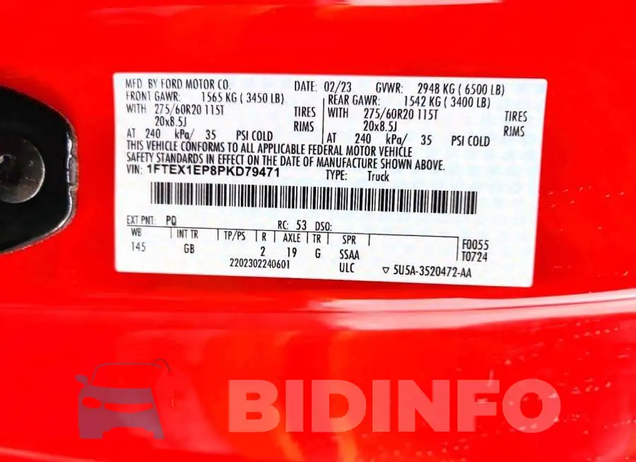 1FTEX1EP8PKD79471 Photo# 12