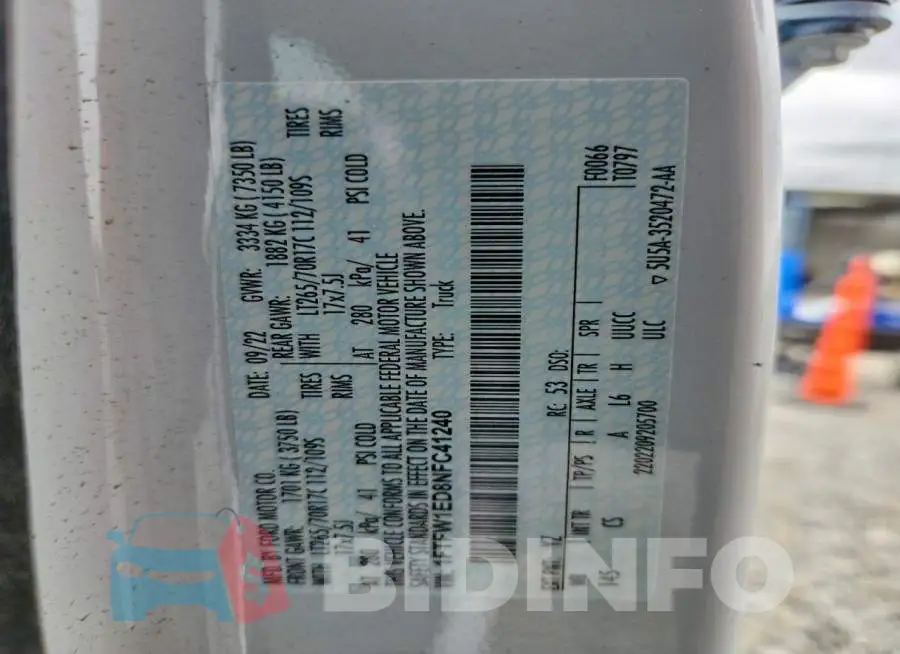 1FTFW1ED8NFC41240 Photo# 12