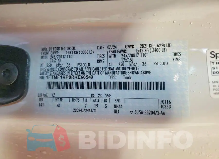 1FTMF1KP8RKE66549 Photo# 12