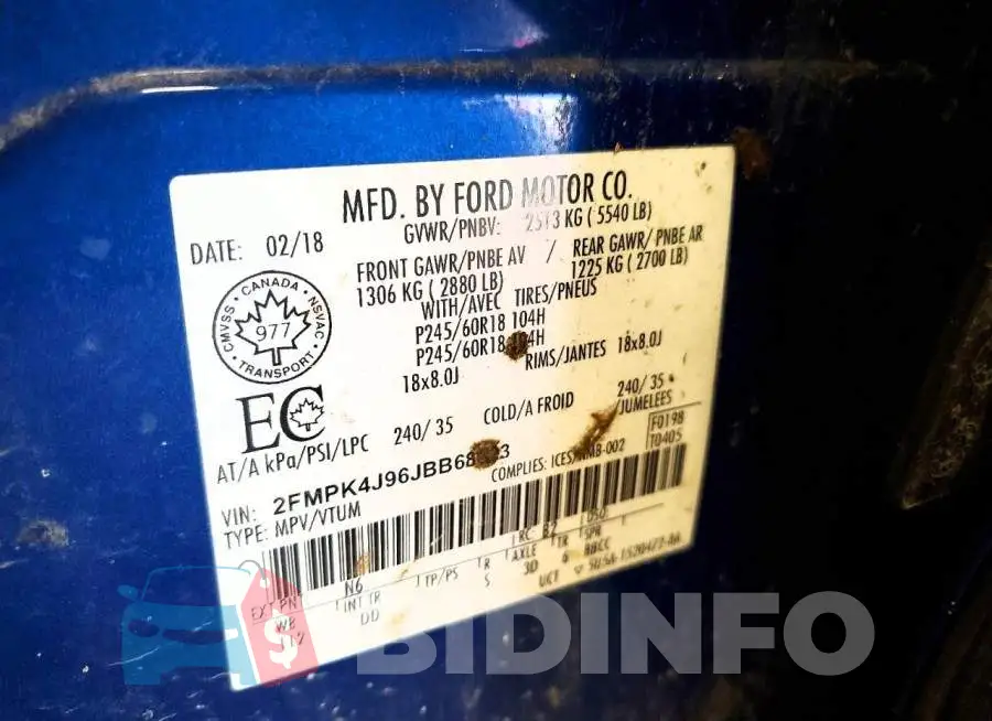 2FMPK4J96JBB68623 Photo# 13