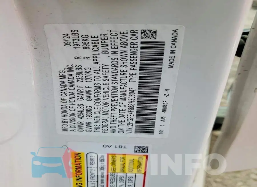 2HGFE4F88SH308047 Photo# 12