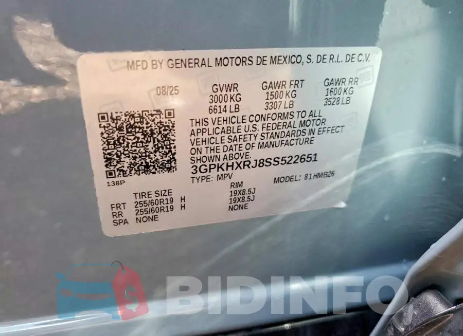 3GPKHXRJ8SS522651 Photo# 13
