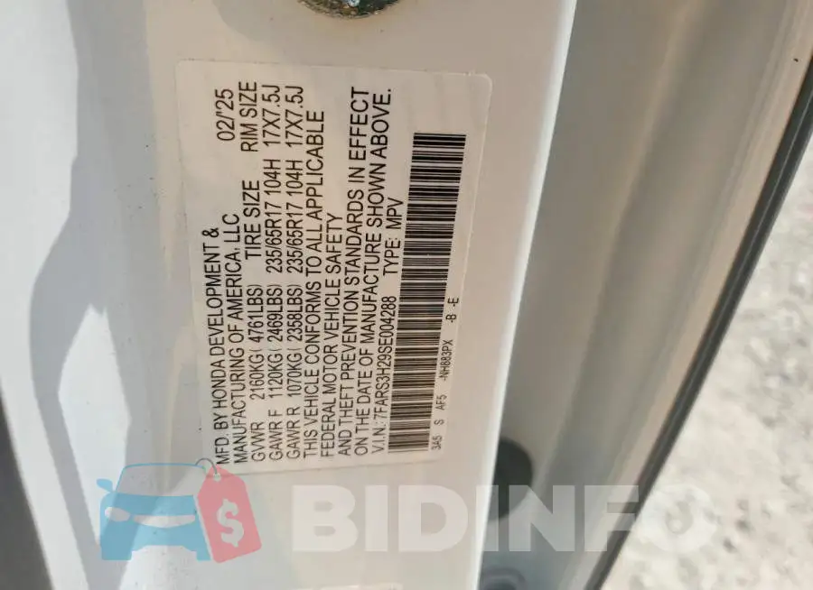 7FARS3H29SE004288 Photo# 13