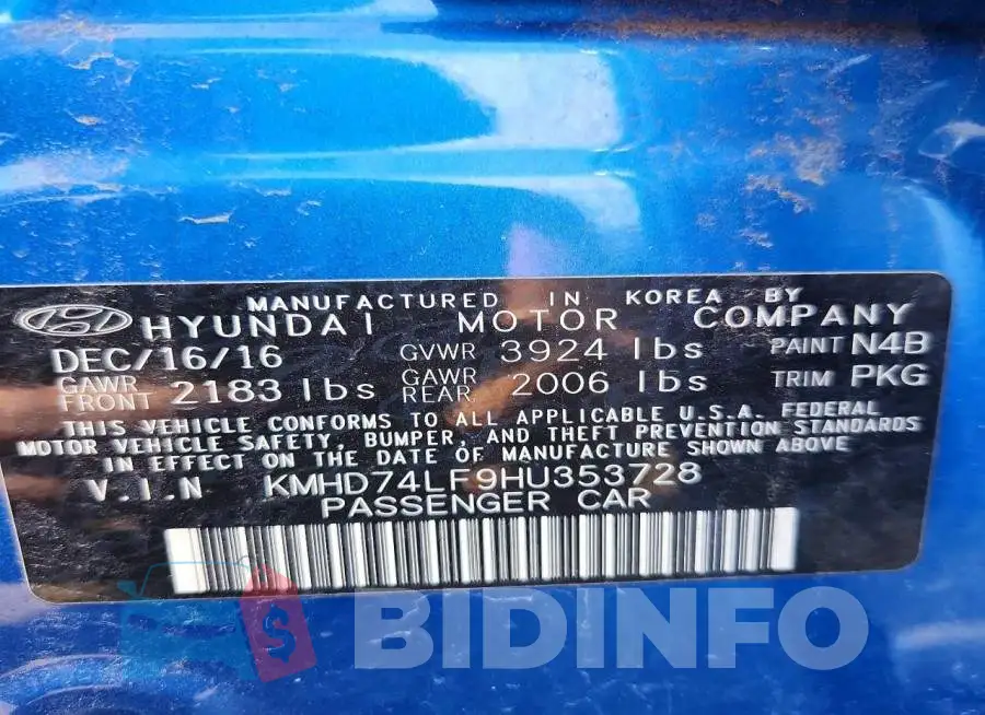 KMHD74LF9HU353728 Photo# 13