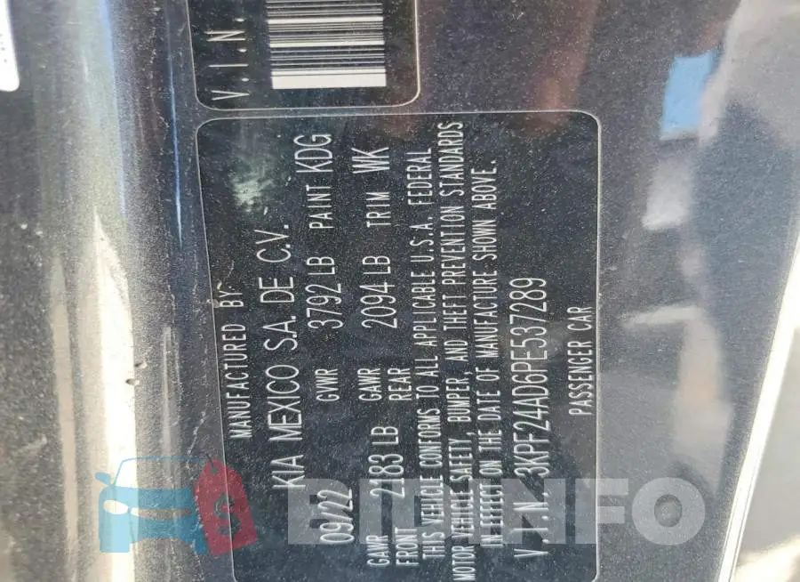 3KPF24AD6PE537289 Photo# 12