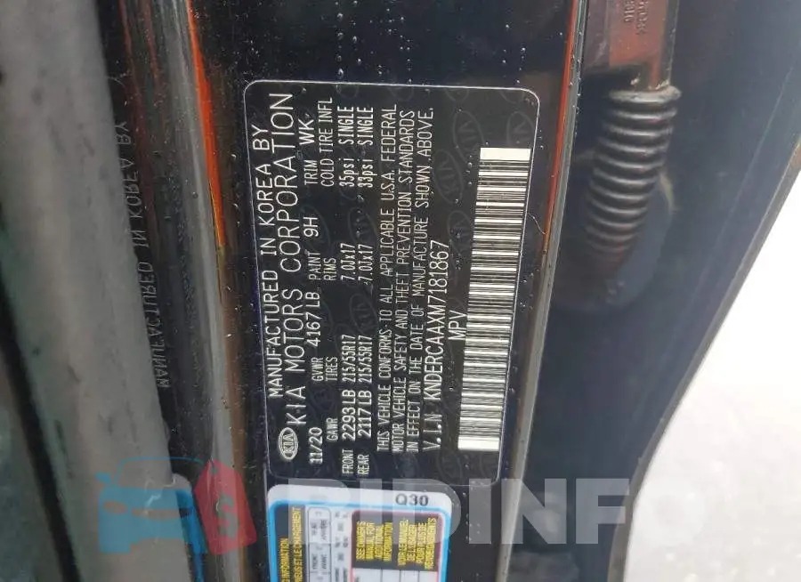 KNDERCAAXM7181867 Photo# 14