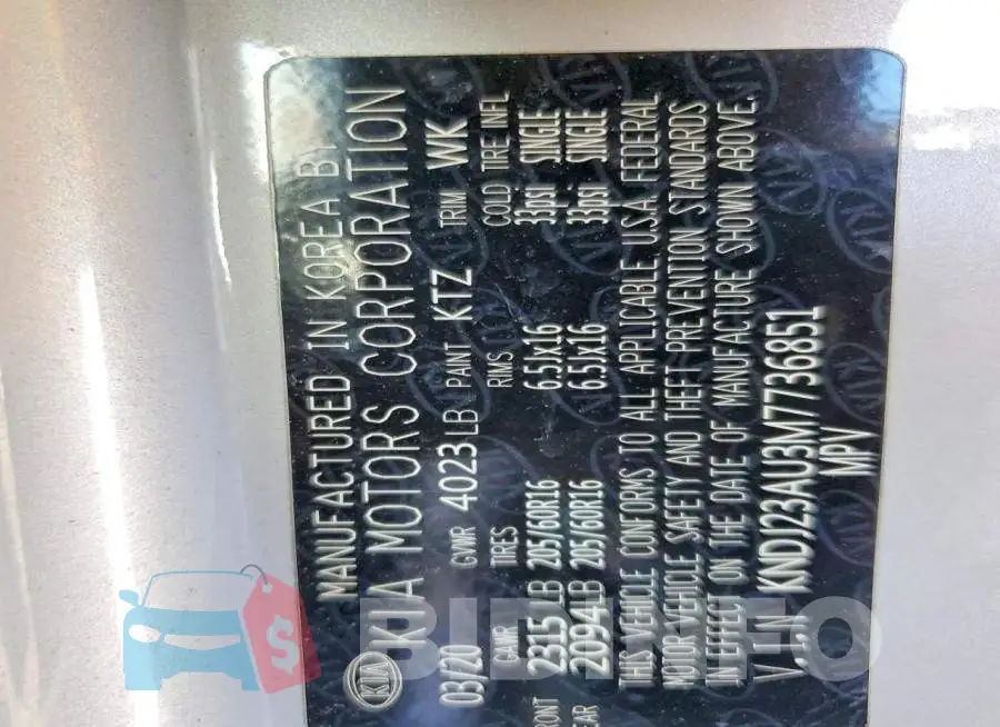 KNDJ23AU3M7736851 Photo# 13