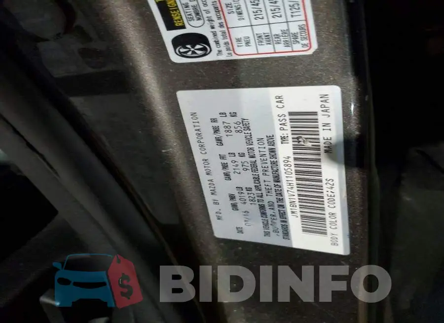 JM1BN1V74H1105894 Photo# 12