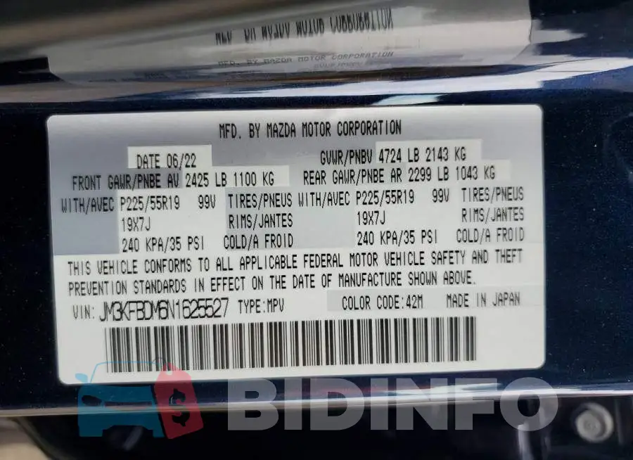 JM3KFBDM6N1625527 Photo# 13