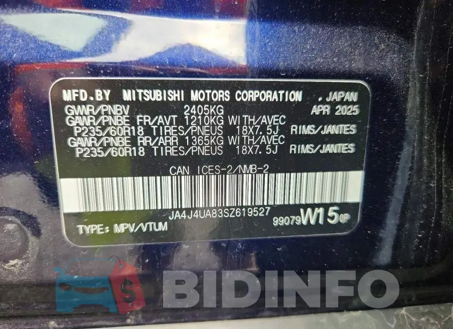 JA4J4UA83SZ619527 Photo# 12